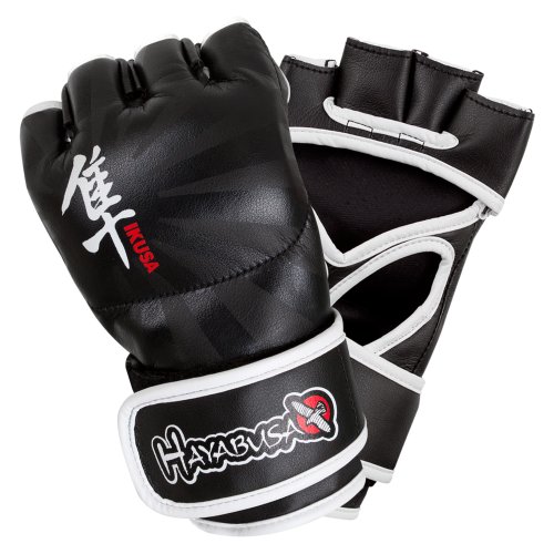 Hayabusa Ikusa MMA Gloves, 4-Ounce/Large, Black