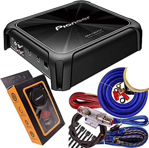 Pioneer GM-D8701 1600 Watts Class D Mono Amplifier with Wired Bass Boost Remote + Wire Kit