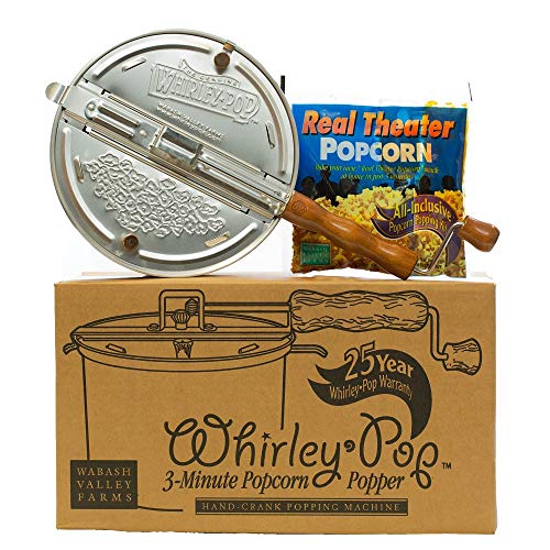 Whirley-Pop Popper Kit - Nylon Gears - Silver - 1 Real Theater All Inclusive Popping Kit