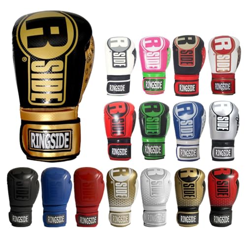 Ringside Unisex Adult Black/Gold 14 Oz Glove, Black/Gold, 14 Oz US