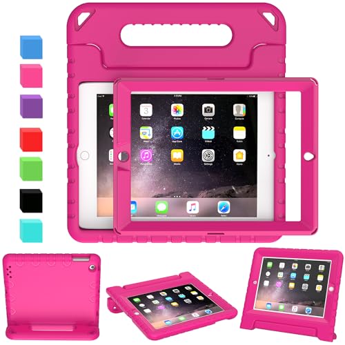 AVAWO Kids Case for 9.7' iPad 2 3 4 (Old Model) - Light Weight Shock Proof Convertible Handle Stand...