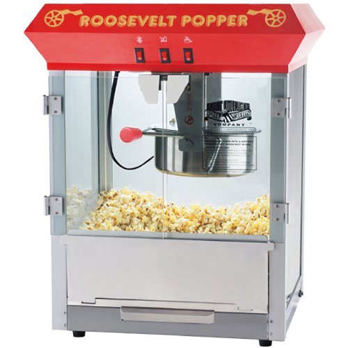 6010 Great Northern Red 8oz Roosevelt Antique Countertop Style Popcorn Popper Machine