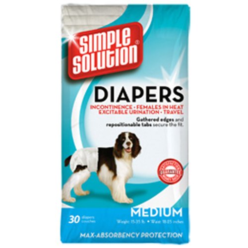 Simple Solution Disposable Dog Diapers for Female Dogs | Super Absorbent Leak-Proof Fit | Medium |...