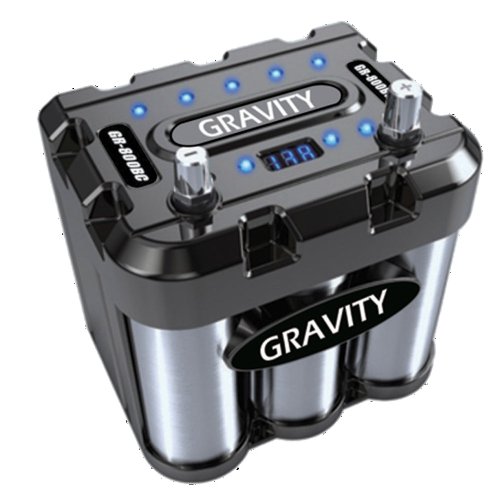 Gravity GR-600BC Audio 600A Car Battery Capacitor with LED & Black Chrome