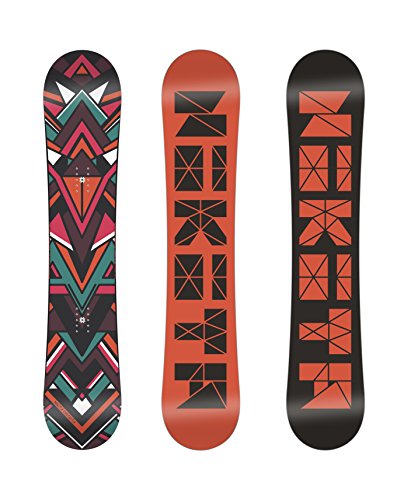 Nikita Women's Chickita Snowboard, Orange/Multi, 135