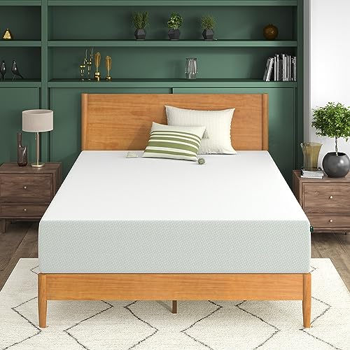 ZINUS 12 Inch Green Tea Memory Foam Mattress, Fiberglass Free, Patented Custom Contour Support,...