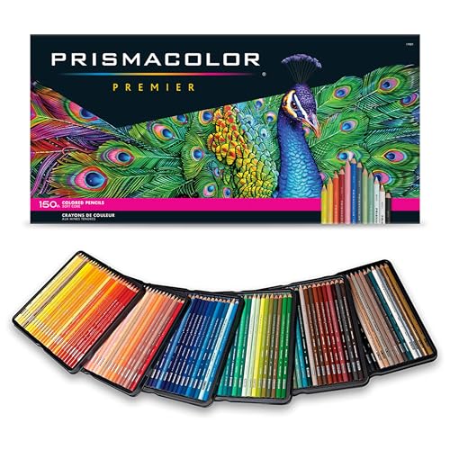 Prismacolor Premier Colored Pencils, Soft Core, 150 Count, Ultra-Smooth, Durable, Vibrant Colors