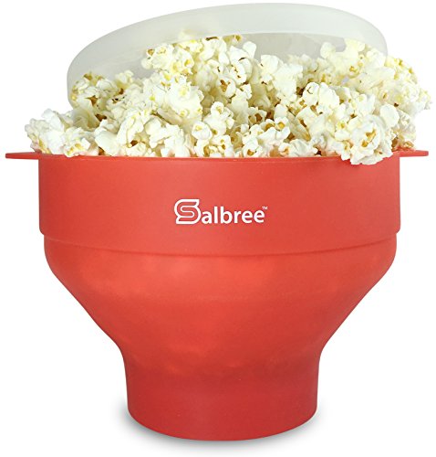 Original Salbree Microwave Popcorn Popper, Silicone Popcorn Maker, Collapsible Bowl - The Most...