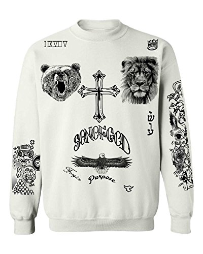 ALLNTRENDS Adult Sweatshirt Bieber Tattoos