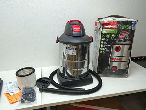 Shop-Vac 5986200 12-Gallon 6.0 Peak HP Stainless Steel Wet Dry Vacuum