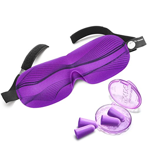 Drift to Sleep Eye Mask with 2 Pairs Soft Foam Moldex Ear Plugs Comfortable Unisex Sleep Mask