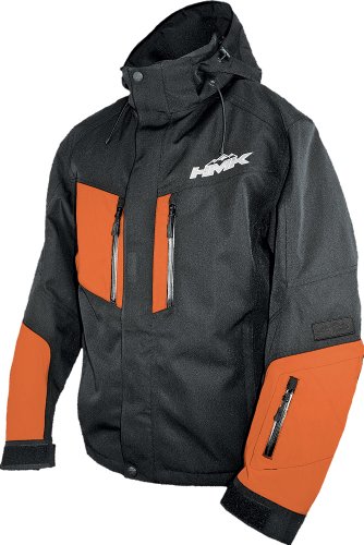 HMK Maverick Mens Black/Orange Snowmobile Jacket - X-Large