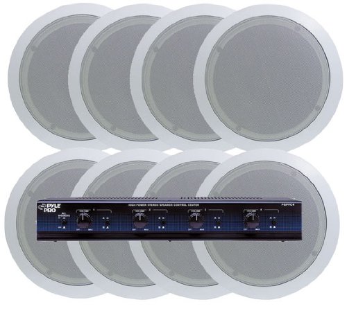 KTHSP85p - 4 Room In-Ceiling Home Speaker System w/Speaker Selector & Volume Control