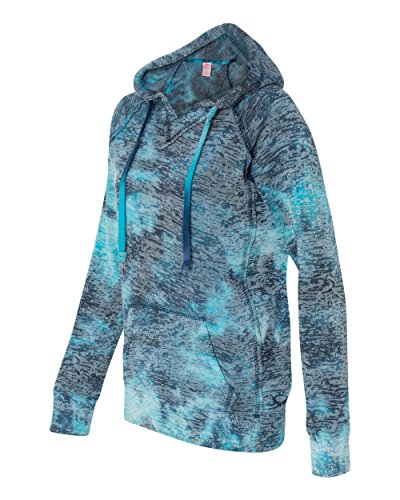 Weatherproof womens Courtney Burnout Hooded Pullover Blend Fleece (W1162)