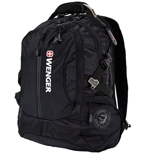 Wenger SA1537 Black Laptop Computer Backpack - Fits Most 15 Inch Laptops and Tablets