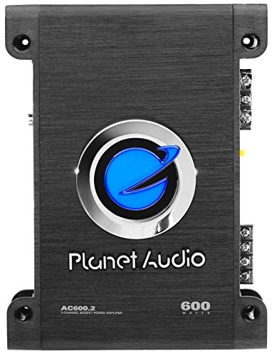 Planet Audio AC600.2 2 Channel Car Amplifier - 600 High Output, Full Range, Class A/B, 2-4 Ohm...