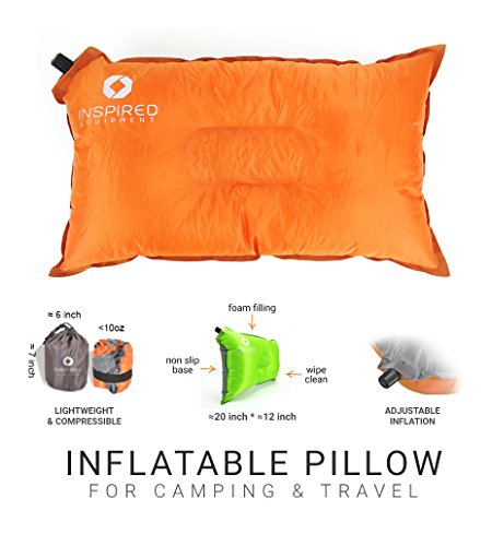 Inspired Equipment Camping Pillow Compressible & Portable | Best Camping Gear for Adults & Kids |...