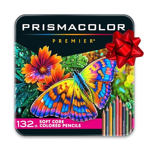 Prismacolor Premier Colored Pencils, Soft Core, Assorted Colors, 132 Count - Durable, Vibrant,...
