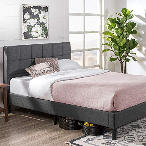 ZINUS Lottie Upholstered Platform Bed Frame / Mattress Foundation / Wood Slat Support / No Box...