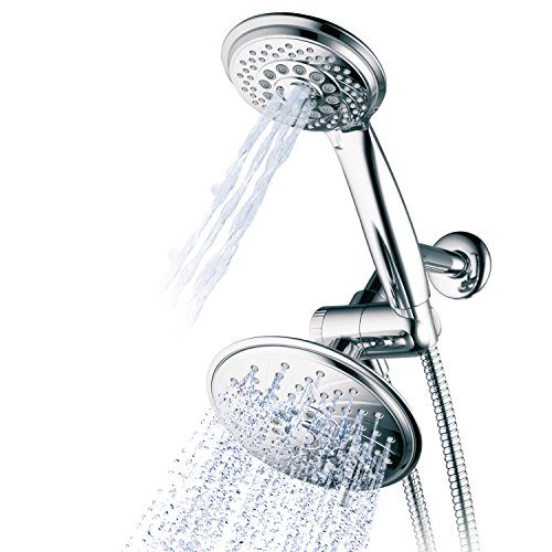HotelSpa Handheld Shower & 6' Rain Showerhead Combo - High Pressure 30 Function Dual 2 in 1 Shower...