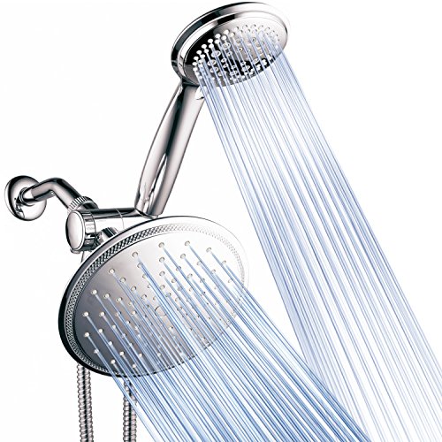 Dream Spa 3-way 8-Setting Rainfall Shower Head and Handheld Shower Combo (Chrome). Use Luxury 7-inch...