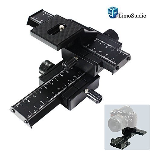 LimoStudio Photography Studio 4 Way Photo Shooting Macro Focus Rail Metal Slider For DSLR Digital...