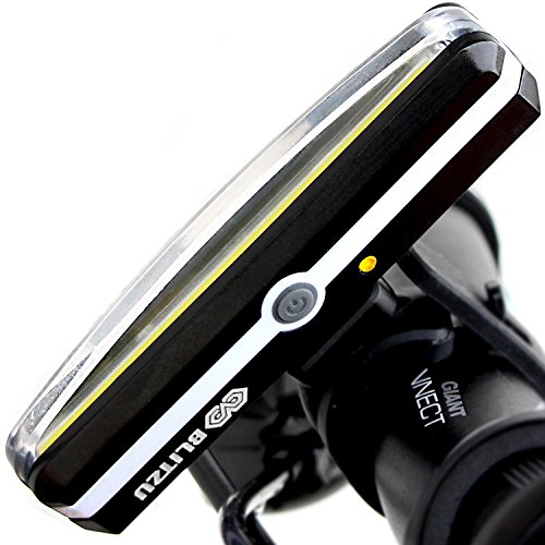 BLITZU 2025 Cyborg 168H Bike Headlight or 168T Tail Light USB Rechargeable LED Rear Bicycle Lights...