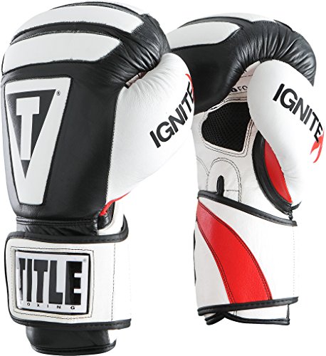 Title Infused Foam Ignite I-Tech Bag Gloves, Black/White, 12 oz