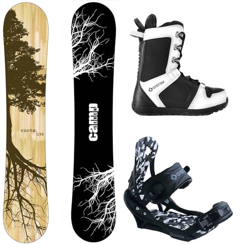 Camp Seven Roots CRC and APX Complete Men's Snowboard Package (163 cm Wide, Boot Size 13)