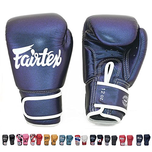 Fairtex Muay Thai Boxing Training Sparring Gloves BGV12 Aura Glow in The Dark (Aura,8 oz)