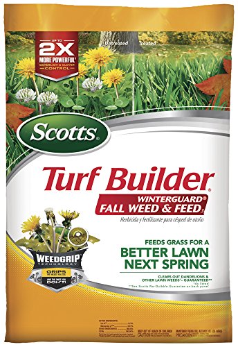Scotts Turf Builder WinterGuard Fall Weed & Feed3, Weed Killer Plus Fall Fertilizer, 5,000 sq. ft.,...