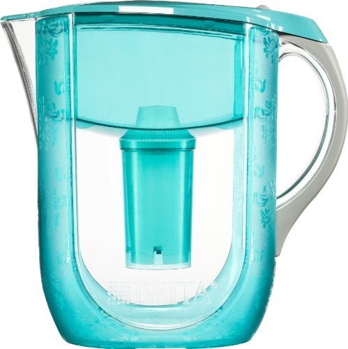 Brita Grand Water Filter Pitcher, Turquoise Versailles, 10 Cup- Discontinued By Manufacturer