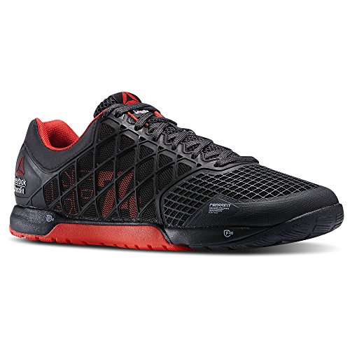 Reebok Men's Crossfit Nano 4.0 Training Shoe, Black/China Red/Gravel, 8 M US