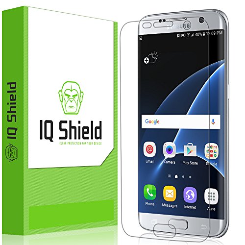 IQShield Screen Protector Compatible with Samsung Galaxy S7 Edge (Full Coverage) Anti-Bubble Clear...