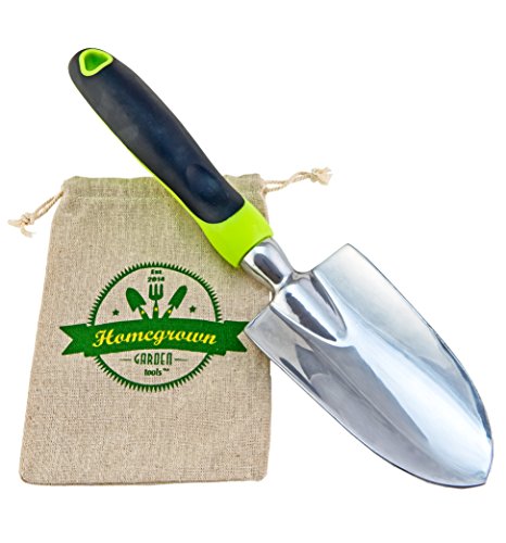 Garden Trowel & Hand Shovel with Large Ergonomic Handle, Best for Digging & Planting; Includes...