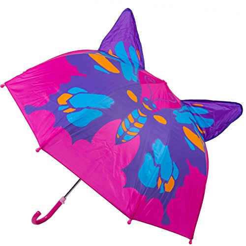 Kids Umbrella - Childrens 18 Inch Rainy Day Umbrella - Butterfly