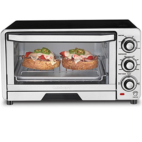 Cuisinart TOB-40N Custom Classic Toaster Oven Broiler, Brushed Stainless and Black