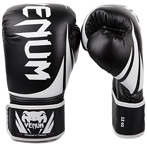 Venum Challenger 2.0 Boxing Gloves - Black/White, 10 oz