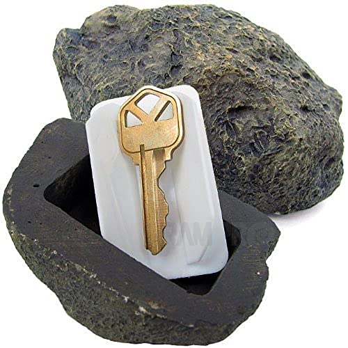 RamPro Hide-a-Spare-Key Fake Rock - Looks & Feels Like Real Stone - Safe for Outdoor Garden or Yard,...