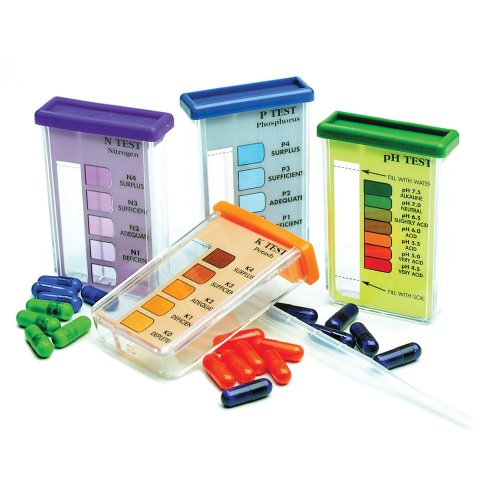 Rapitest Soil Test Kit for Gardens, Vegetables, Flowers and Lawns. USA designed and assembled soil...