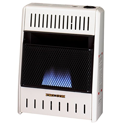 ProCom ML060HBA Ventless Blue Flame Heater 6,000 BTU, White