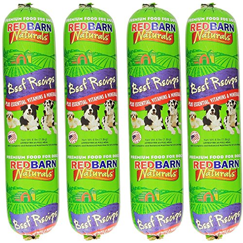 Redbarn 4lb Beef Recipe Rolled Food | Natural Ingredients with Added Vitamins & Minerals - Shelf...
