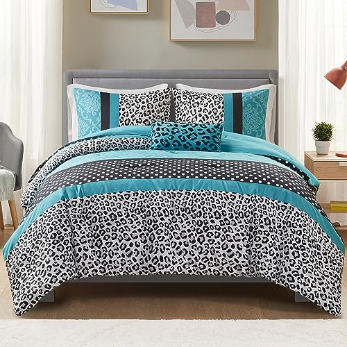 Mi Zone Comforter Set Fun Bedroom Décor - Modern All Season Polka Dot Print, Vibrant Color Cozy...