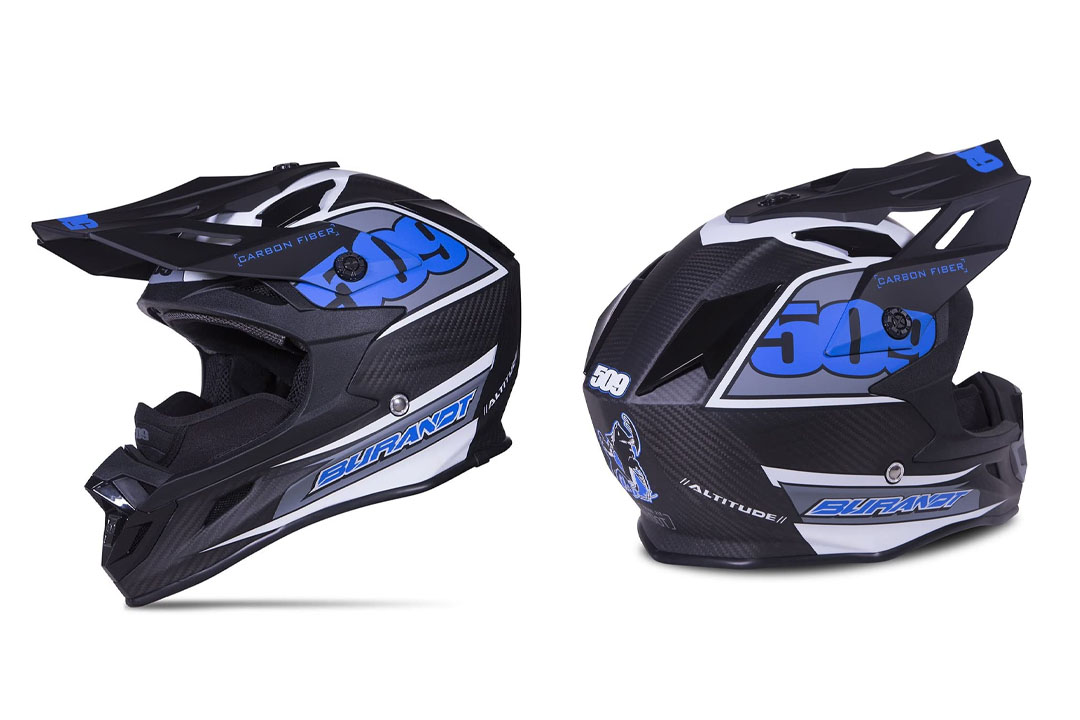 509 Altitude Carbon Fiber Chris Burandt Snowmobile Helmet