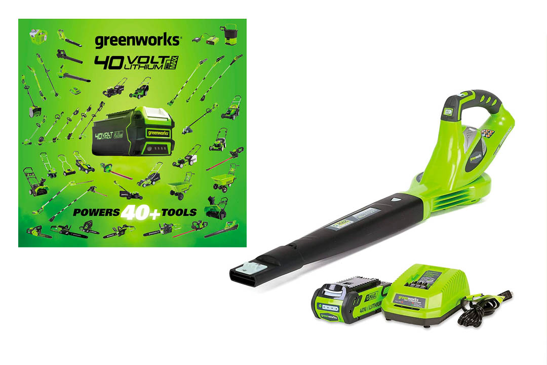 GreenWorks 24252 G-MAX 40V 150 MPH Variable Speed Cordless Blower