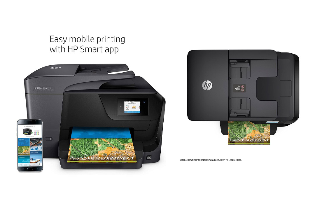 HP OfficeJet Pro 8710 All-in-One Wireless Printer with Mobile Printing, Instant Ink ready (M9L66A)