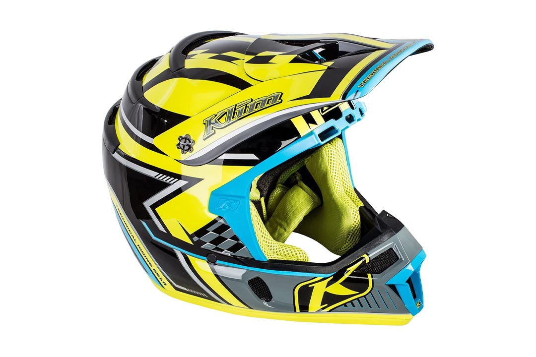 Klim ECE Men's F4 Snocross Snowmobile Helmet - Legacy Voltage