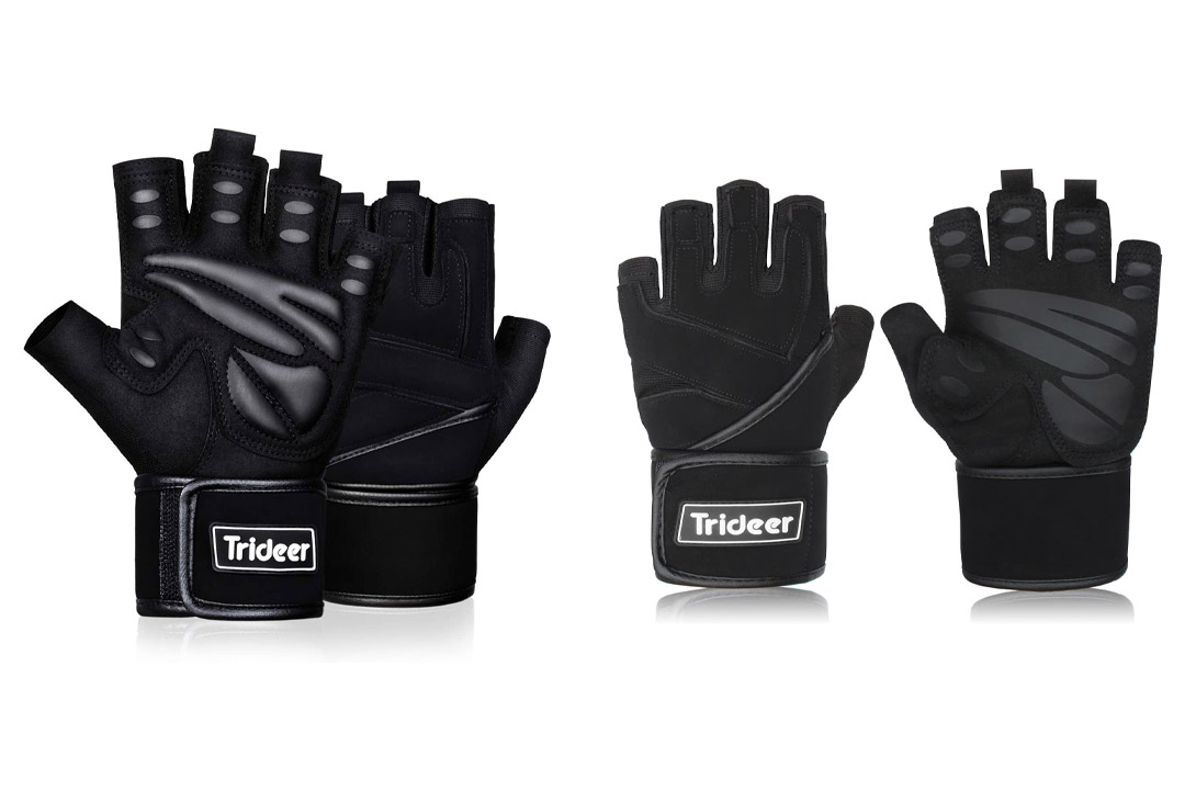 Trideer Padded Weight Lifting Gym Workout Gloves