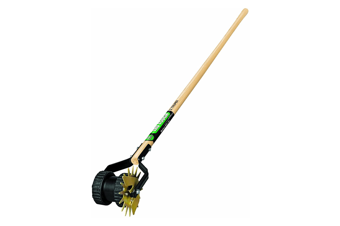 Truper 32100 Tru Tough Rotary Lawn Edger with Dual Wheel and Ash Handle, 48-Inch