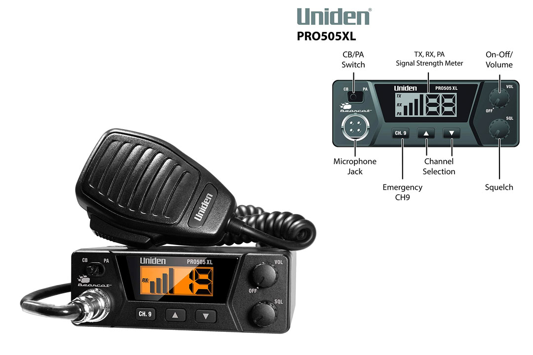 Uniden 40-Channel CB Radio (PRO505XL)